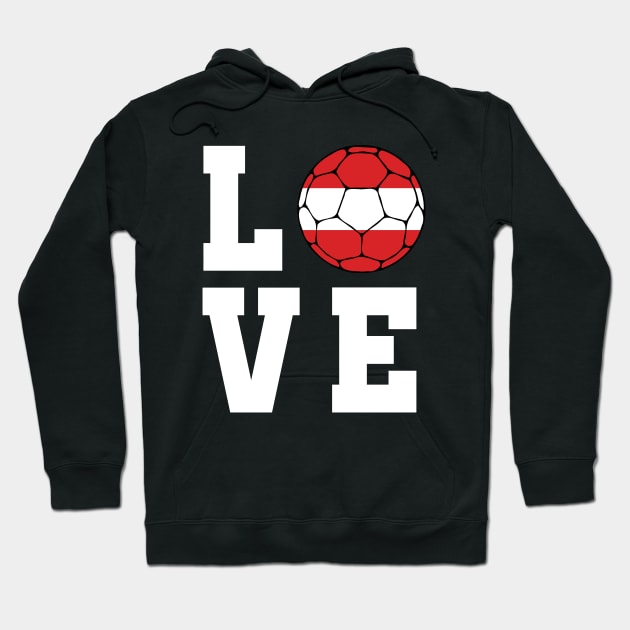 Austria Football Hoodie by footballomatic